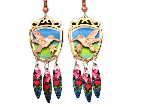 Handmade Jewelry: Hummingbird Earrings